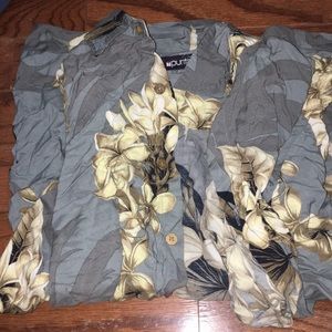 Button down floral shirt